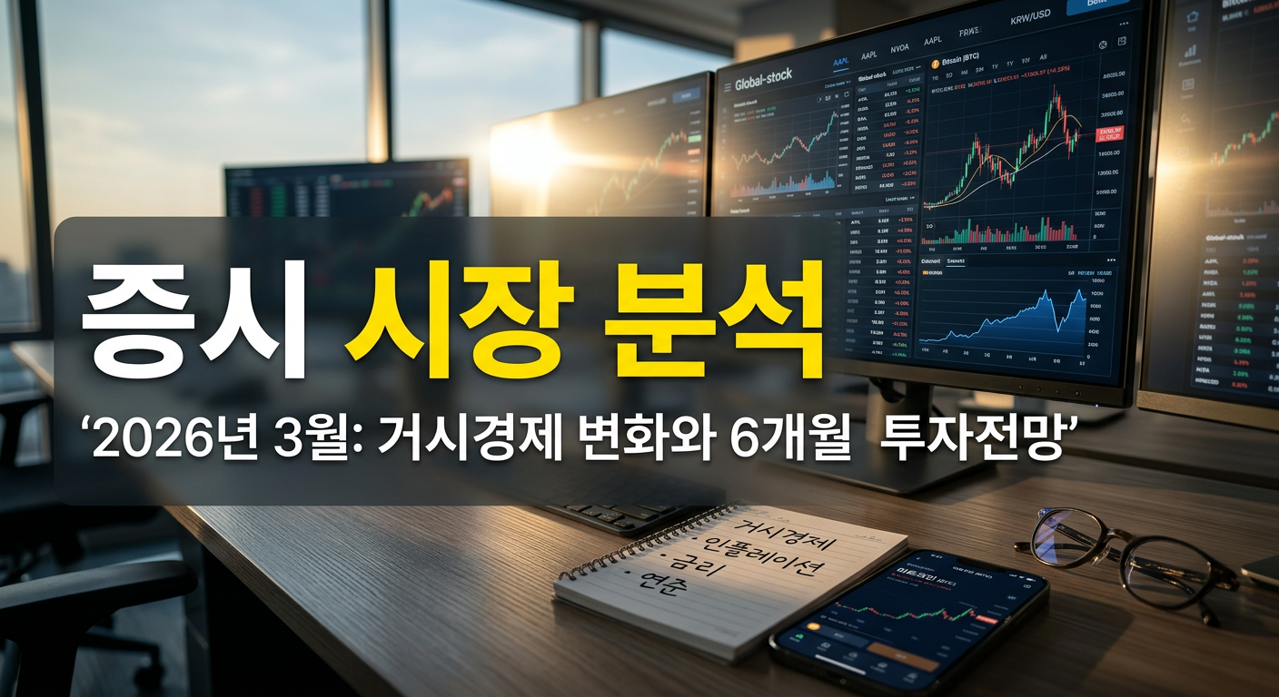 3월 증시 시장 분석: 거시경제 변화와 6개월 투자전망