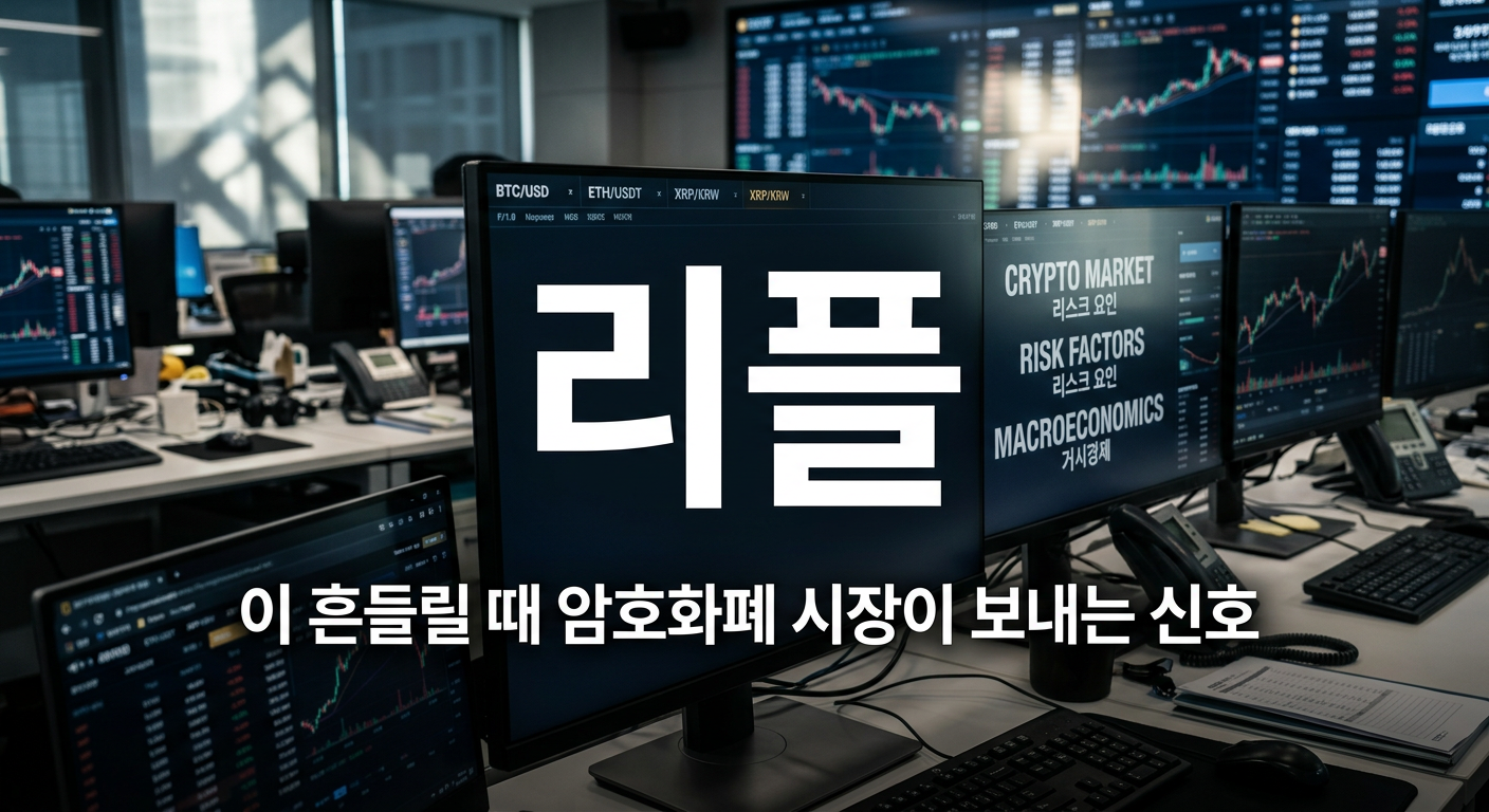 리플이 흔들릴 때 암호화폐 시장이 보내는 신호